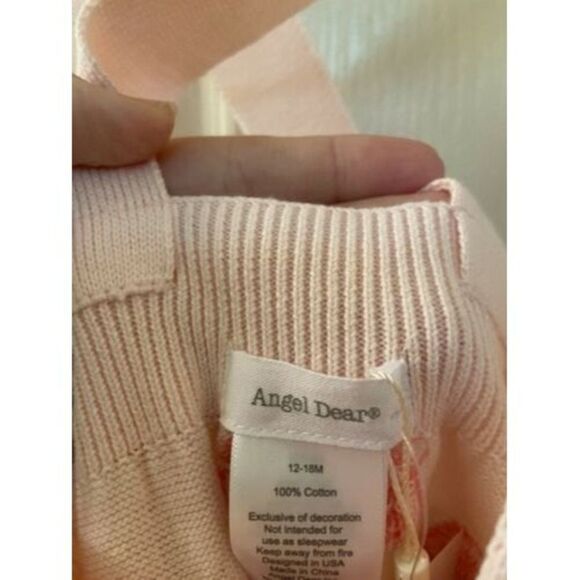 Angel Dear Rainbow Suspender Knit Shorts Bloomers Pink Size 12-18 Months NWT - Picture 5 of 9